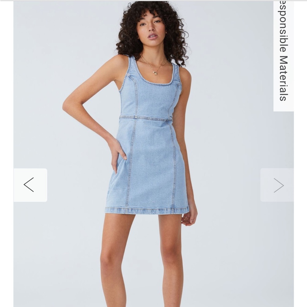 Cotton On Stretch Denim Mini Dress